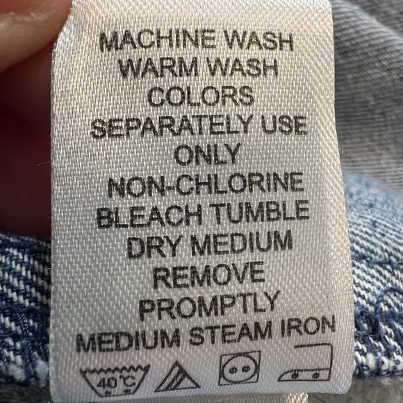 Jessica London Women's Plus Size Long Denim Jacket 20W Button Front - Picture 6 of 6